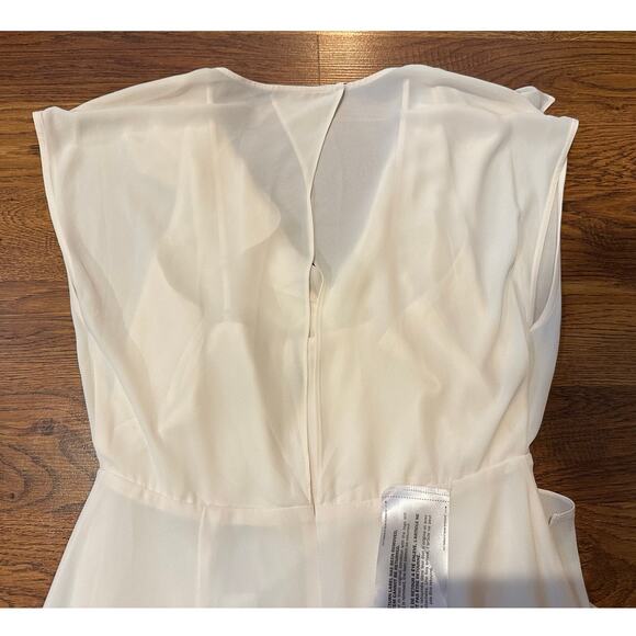 BCBG MaxAzria Women's Ruffle Cascade Maxi Dress Ivory Size 2 NWT Evening Gown - Picture 6 of 12